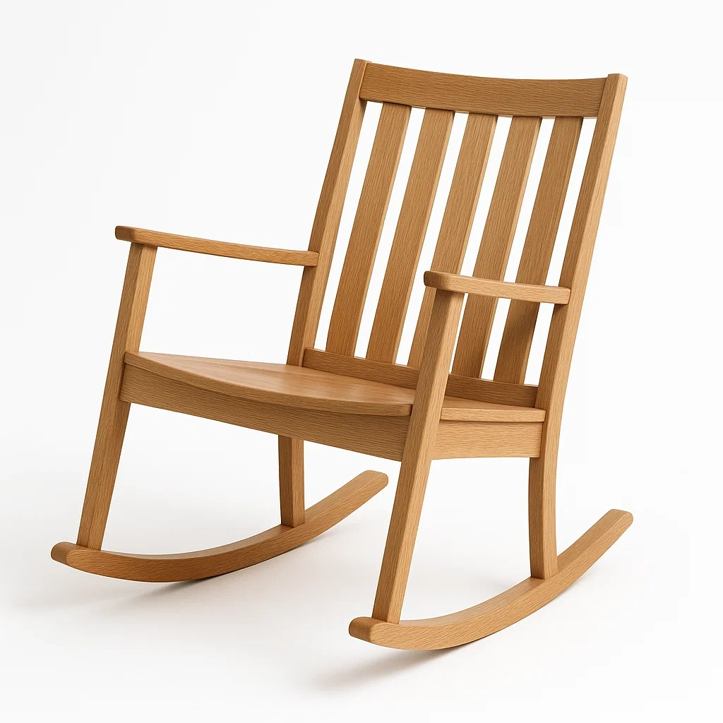 Fauteuil à bascule en bois-Sofimix