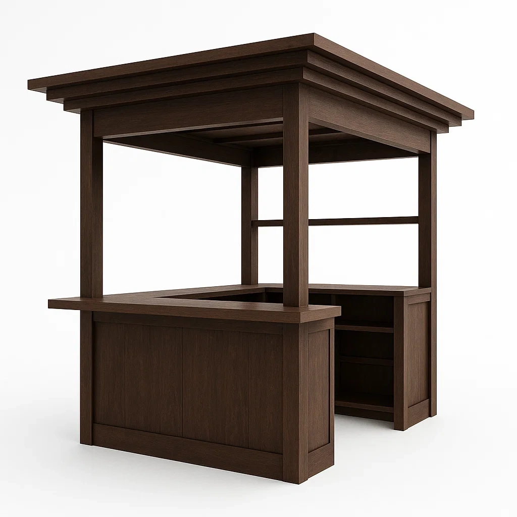 Kiosque bar en bois marron-Sofimix