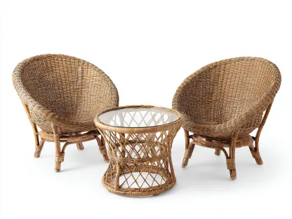 Gartenmöbel-Set - Rattan - Stuhl 72x70x88 cm - natur - für Garten - klassisches Design-Abodeilo