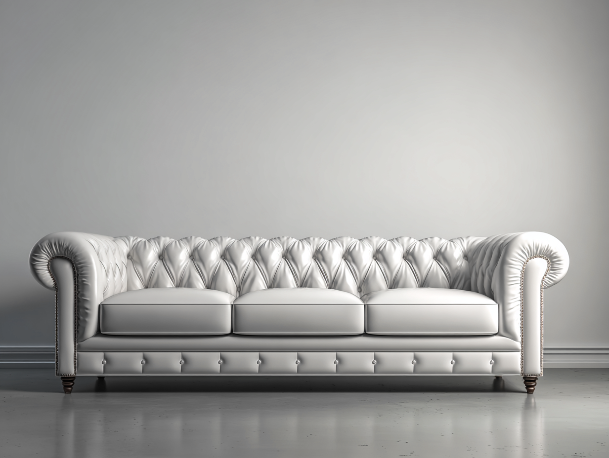 Dreisitzer-Stoffsofa 220x110x90 cm - beige - geeignet für Wohnzimmer - weiches Wolkenform-Design-Luxeoli