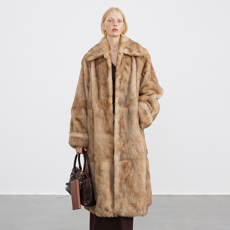 VYRA Vintage Big Sleeve Fur Coat