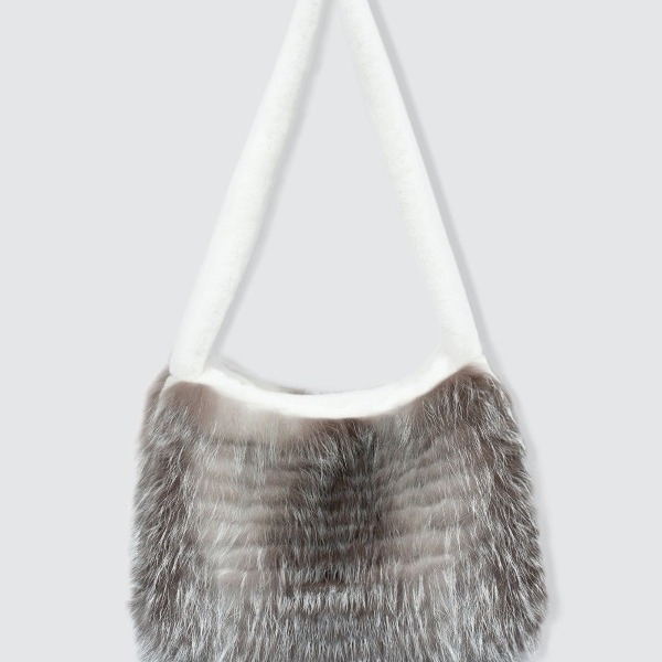 VYRA fox fur handbag