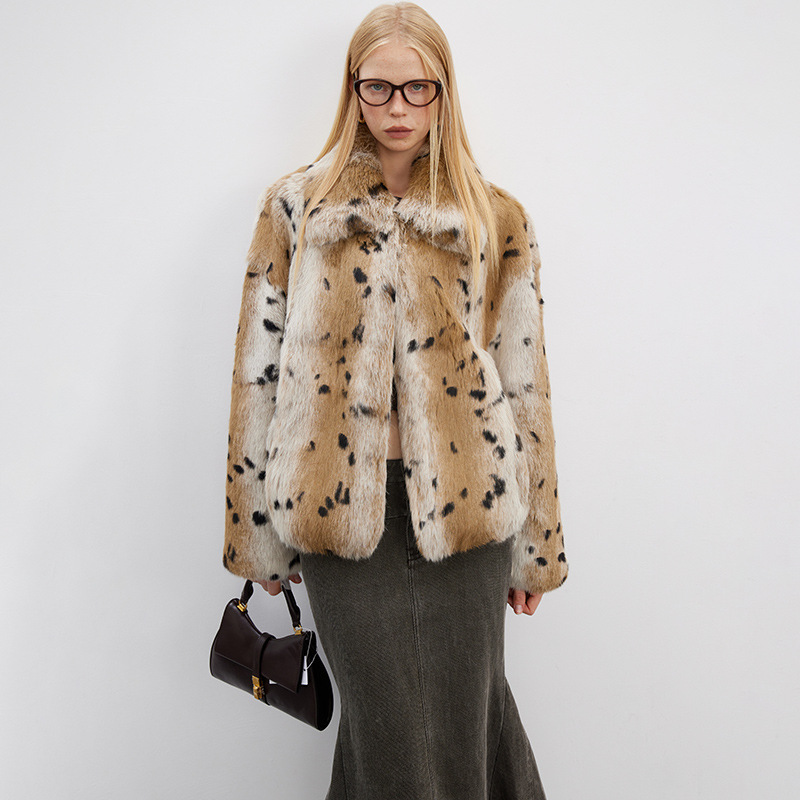 VYRA retro Classic Leopard Print Coat