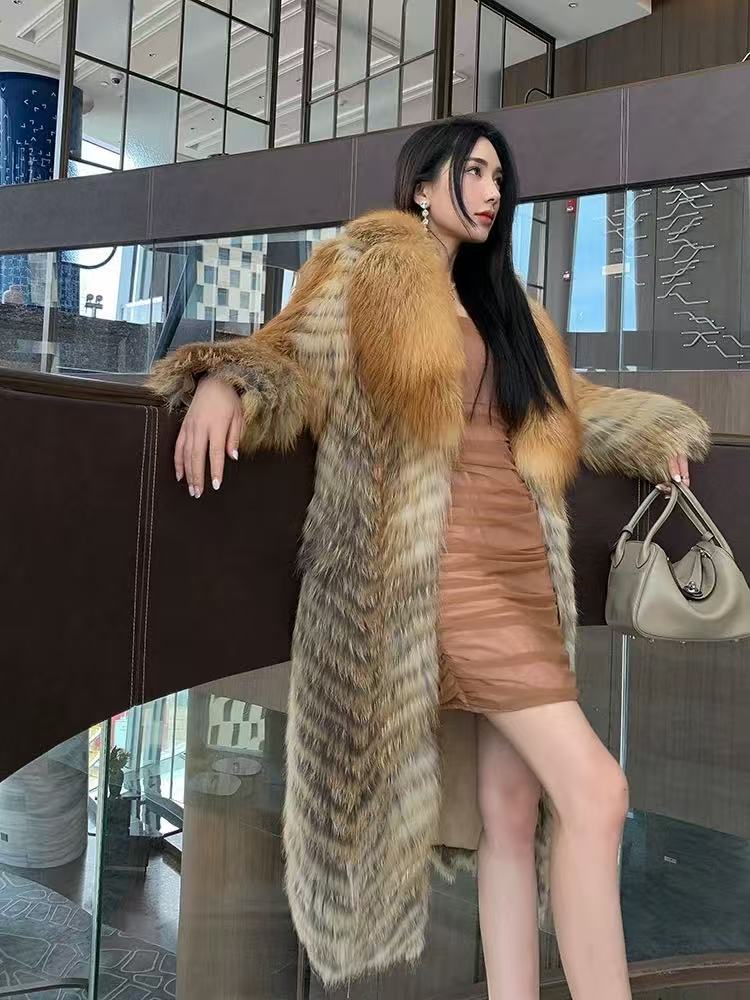 VYRA     Maxi Faux Fur Coat