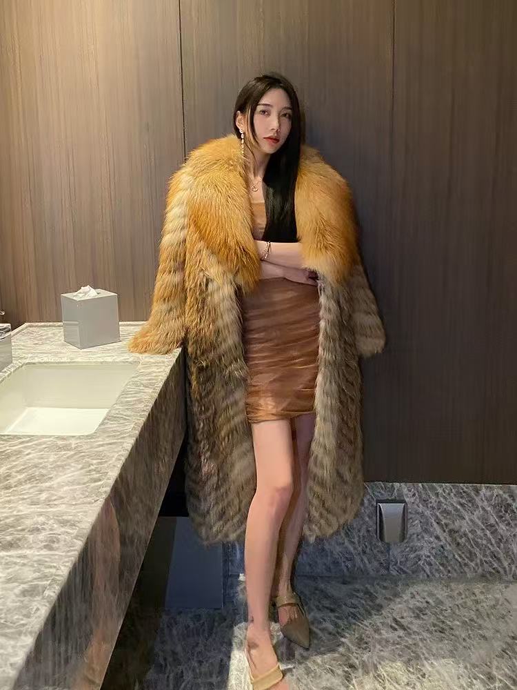 VYRA     Maxi Faux Fur Coat