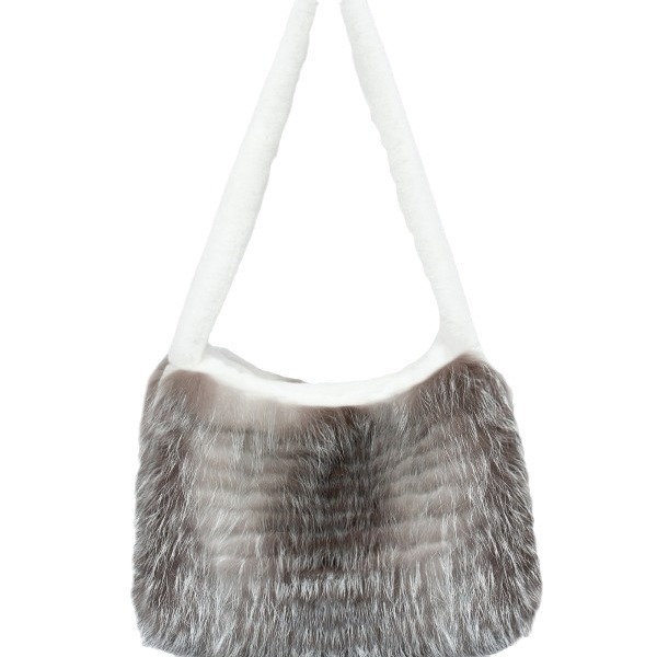 VYRA fox fur handbag