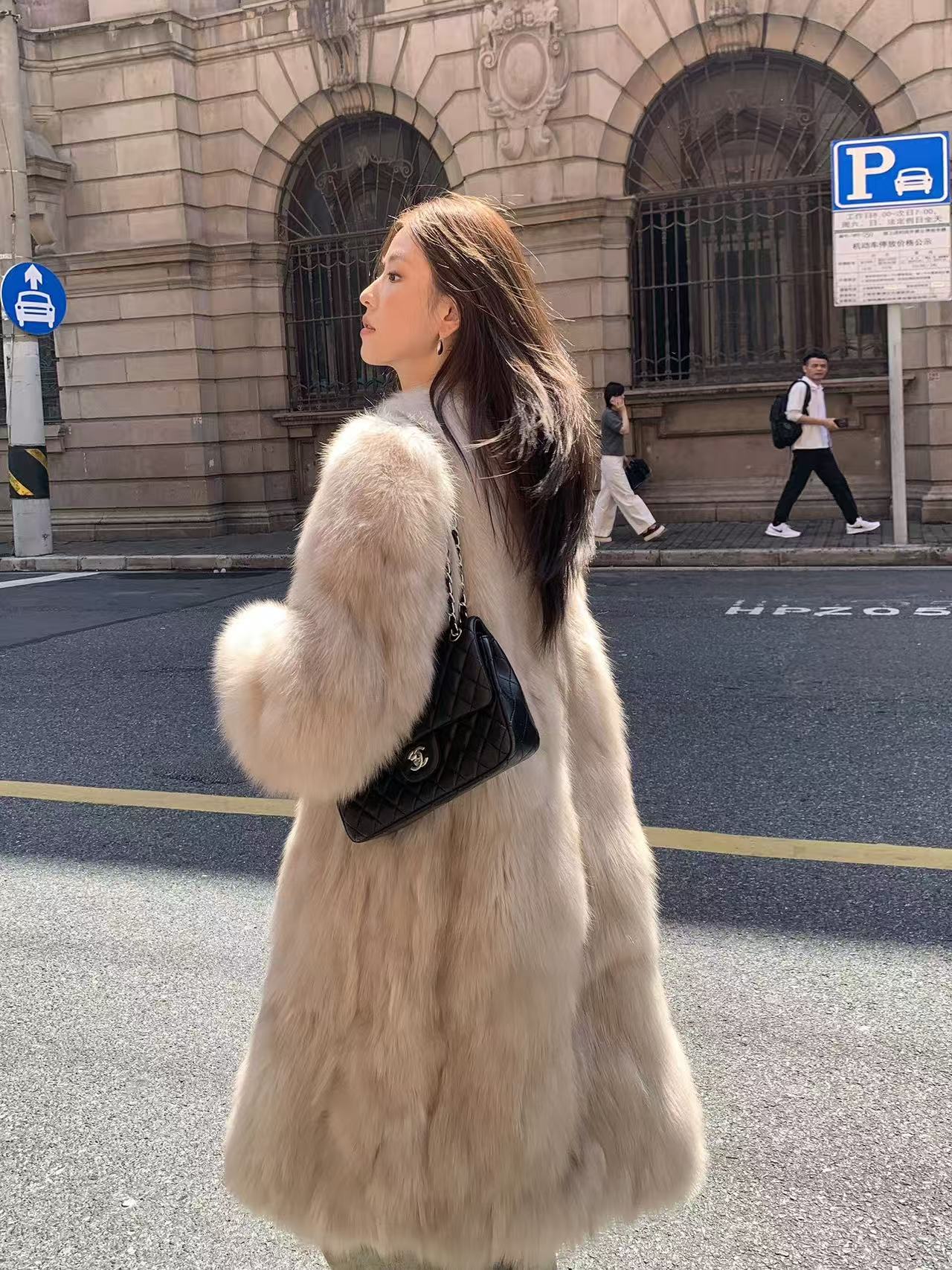 VYRA    Midi Faux Fur Coat