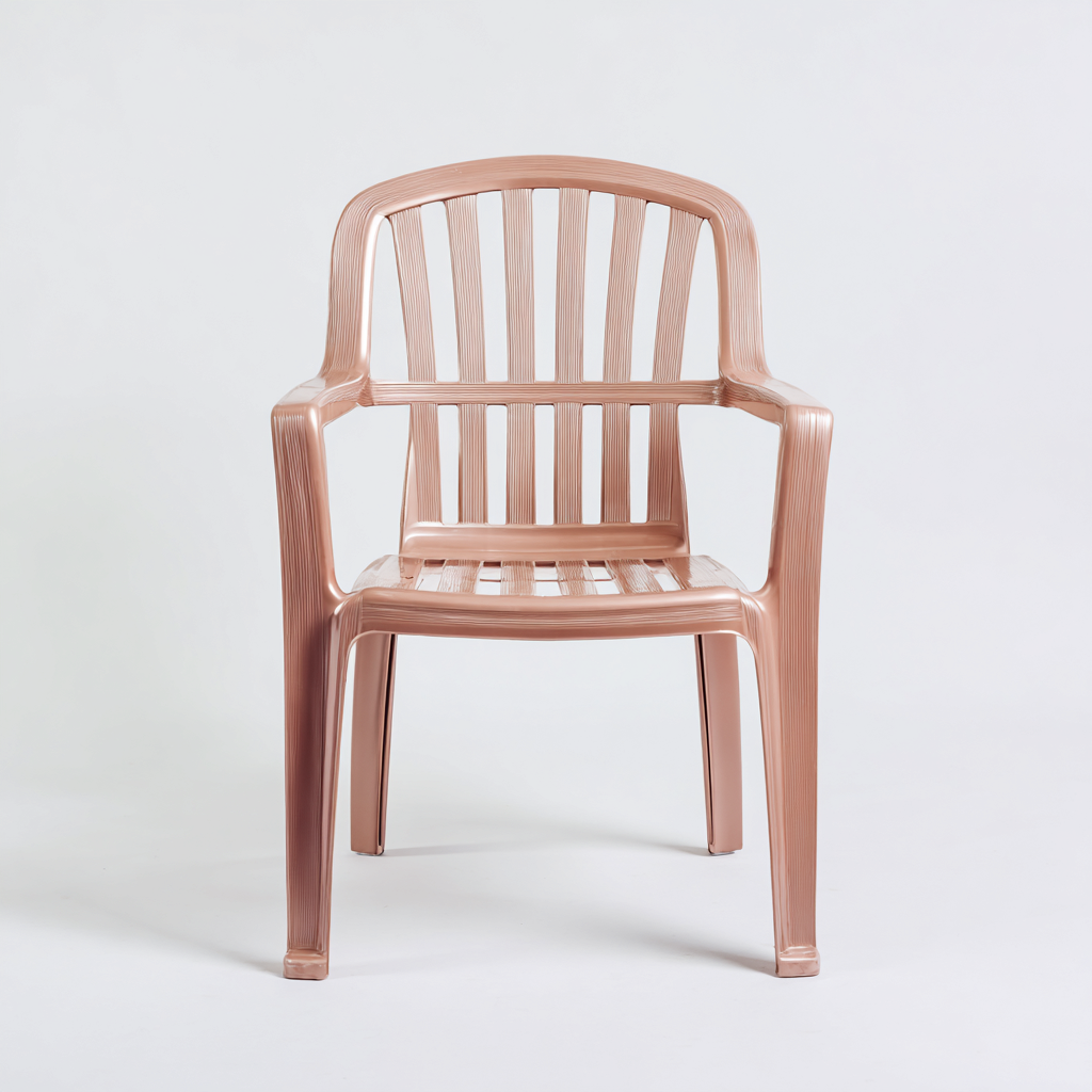 Fauteuil de jardin - Plastique - 58x60x87 cm - Rose - Classique-Nicheara