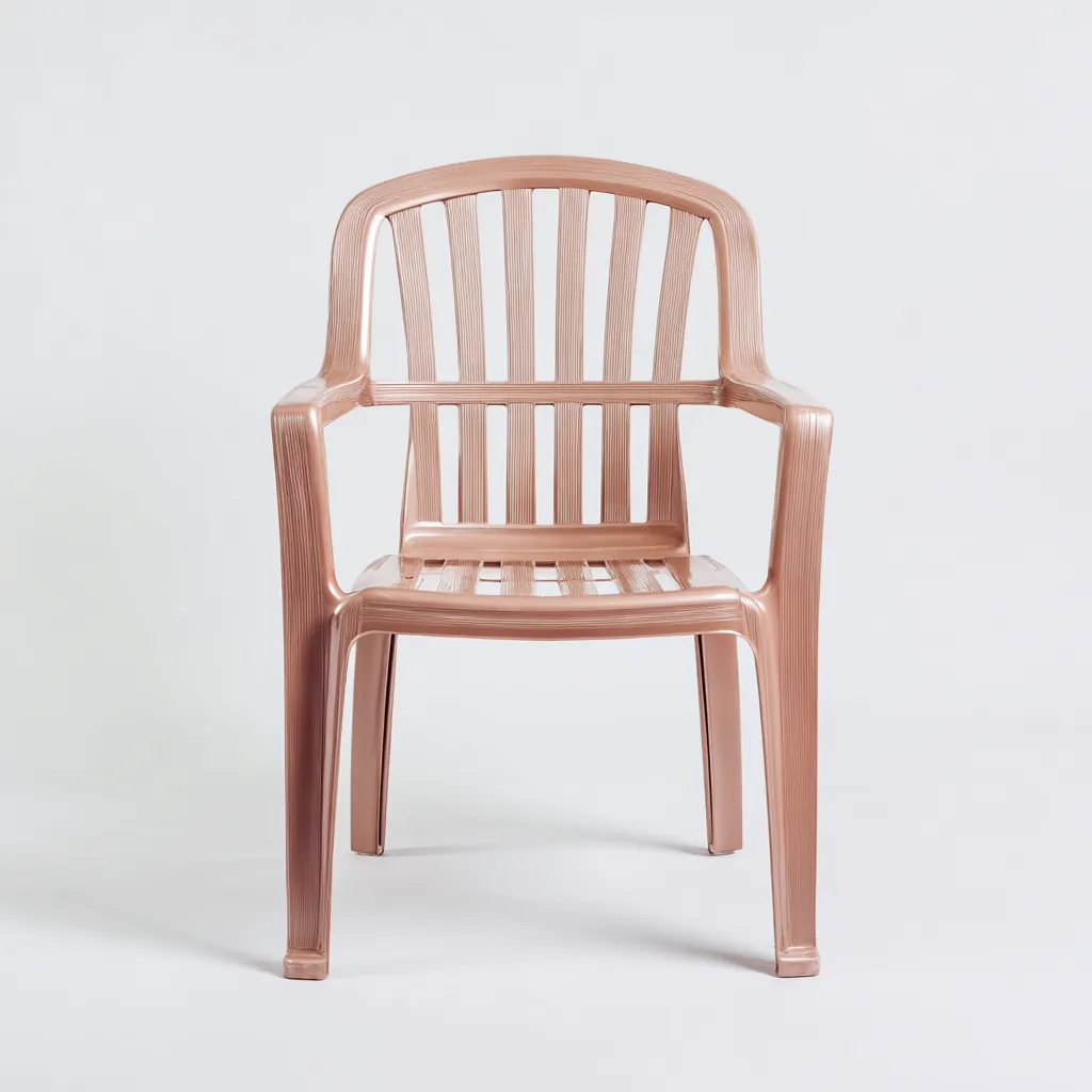 Fauteuil de jardin - Plastique - 58x60x87 cm - Rose - Classique-Nicheara