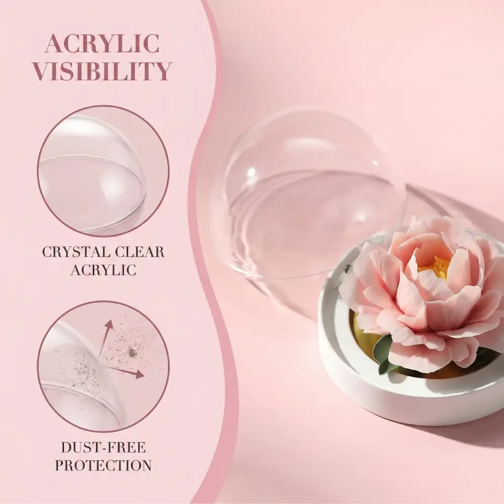 Handcrafted Chinese porcelain flower inspired by National Intangible Cultural Heritage craftsmanship