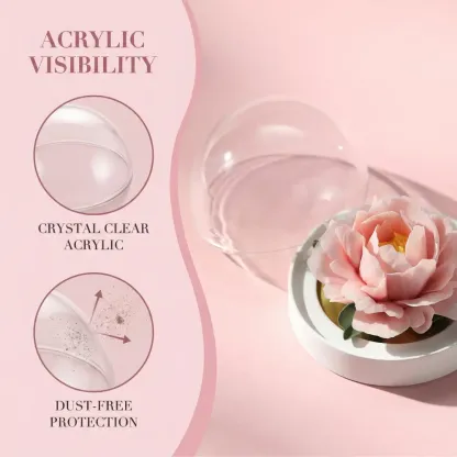 Handcrafted Chinese porcelain flower inspired by National Intangible Cultural Heritage craftsmanship