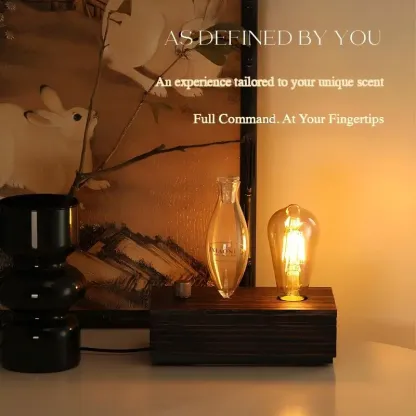 19. JXIAONIA branded glass diffuser bottle detail.