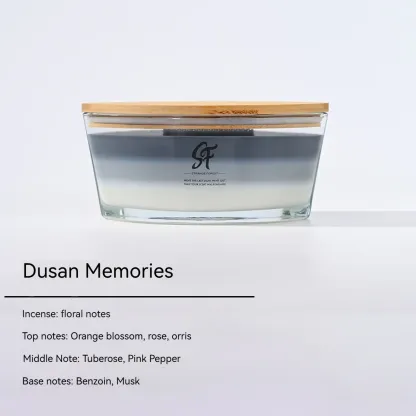 Elegant home fragrance centerpiece with sleek boat design.