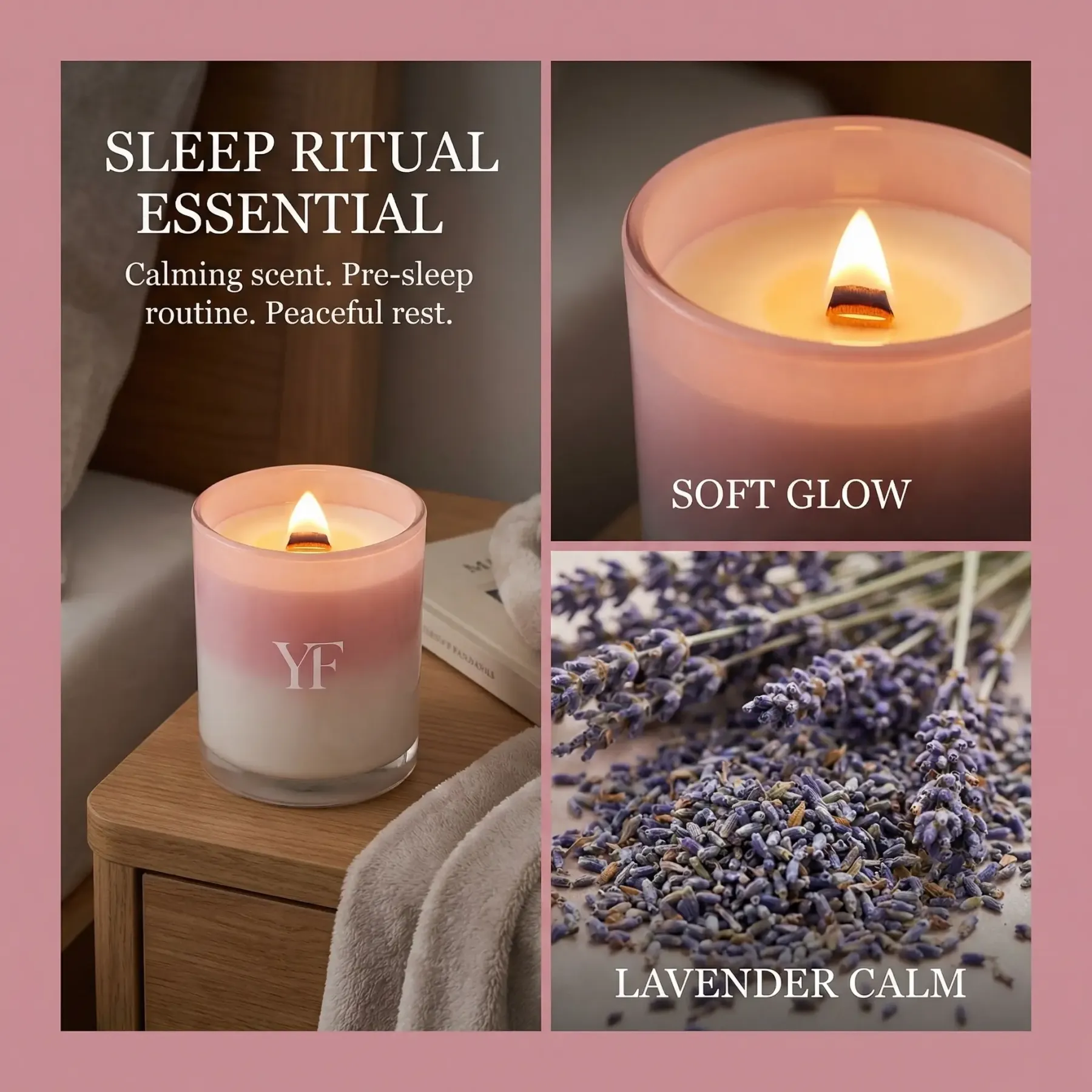 Premium gift box packaging for luxury aromatherapy candle set.