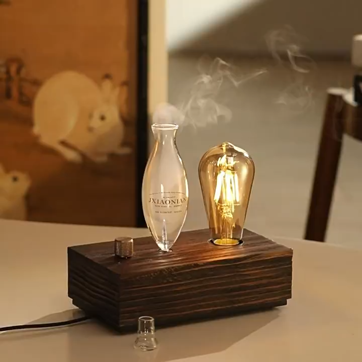The Vintage Pure: Cold-Air Essential Oil Diffuser with Adjustable Scent Control