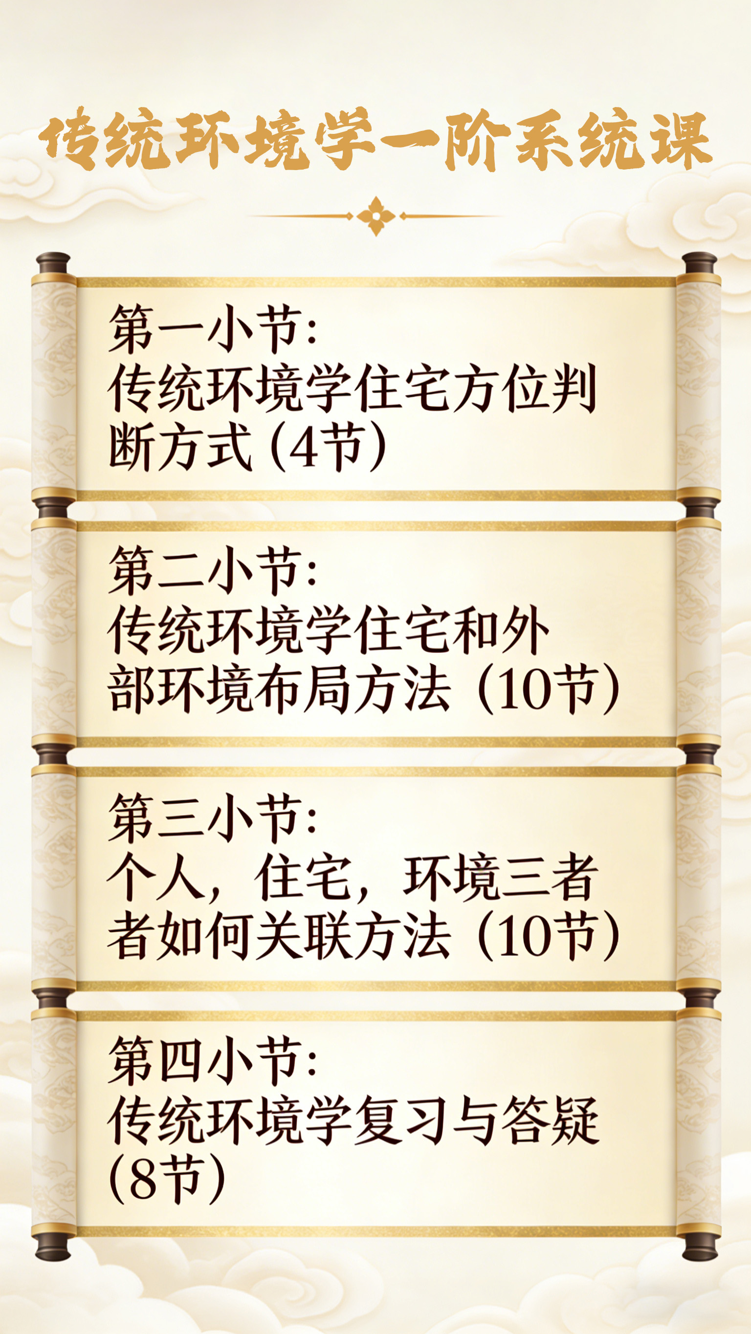 传统环境学一阶系统课（仅做知识教学，不提供其他测算服务）