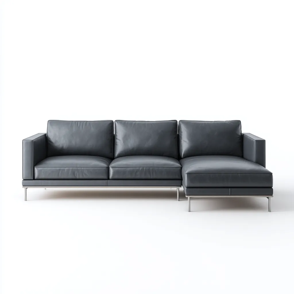 Canapé d'angle cuir 278x168x88 cm - noir - design moderne adapté au salon-Warmthova