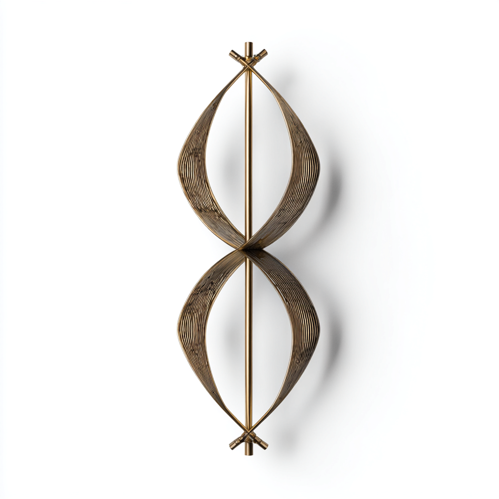 Applique murale métal 20x10x60 cm - doré - style moderne - pour salon-Warmthova