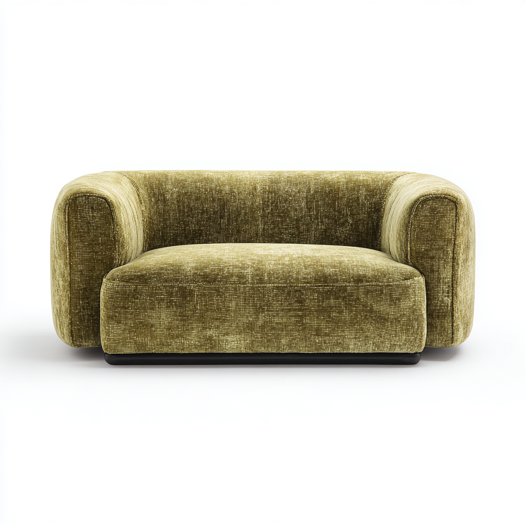 Canapé 2 places tissu 168x100x76 cm - vert - adapté au salon - style moderne-Warmthova