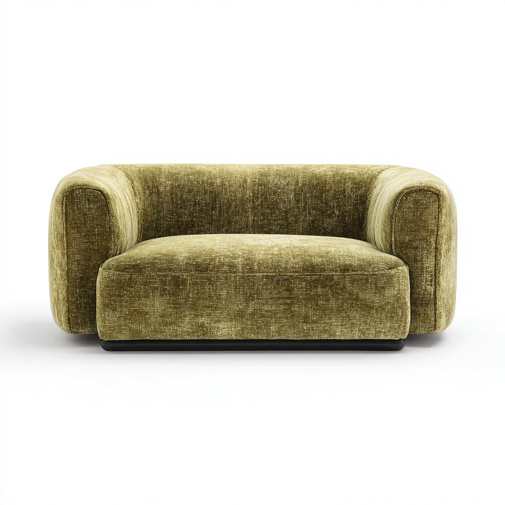 Canapé 2 places tissu 168x100x76 cm - vert - adapté au salon - style moderne-Warmthova