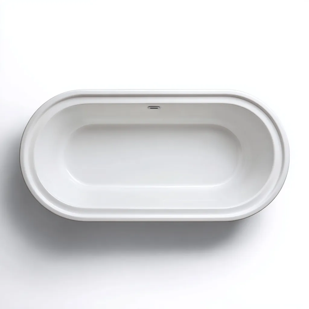 Baignoire - acrylique - 170x75x55 cm - blanc - adaptée à la salle de bain - design moderne-Warmthova