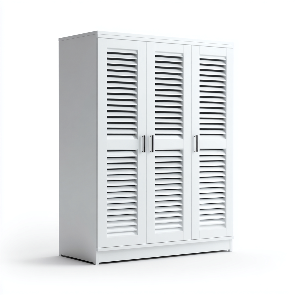 Armoire bois 120x55x195 cm - blanc - adaptée à la chambre - style moderne-Warmthova