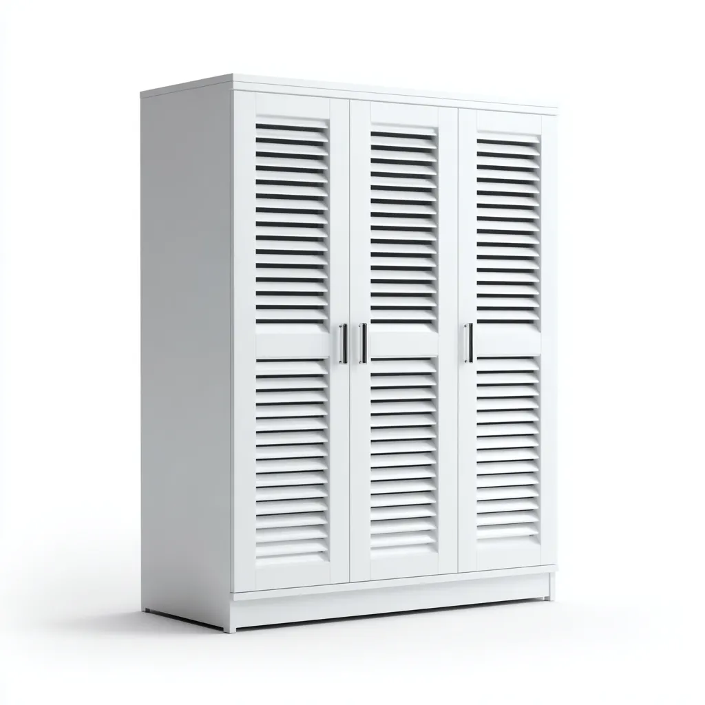 Armoire bois 120x55x195 cm - blanc - adaptée à la chambre - style moderne-Warmthova