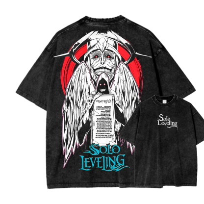 solo leveling Unisex Fit Washed T-Shirt