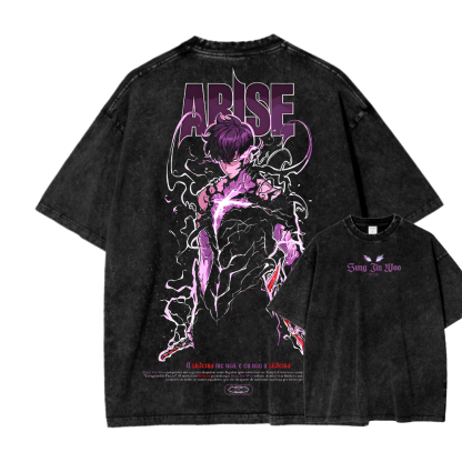 solo leveling Unisex Fit Washed T-Shirt