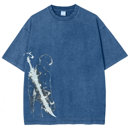 solo leveling Unisex Fit Washed T-Shirt