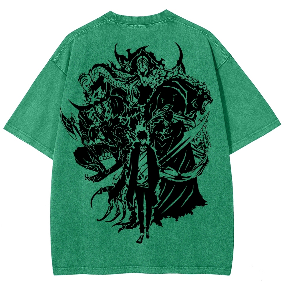 solo levelingUnisex Fit Washed T-Shirt