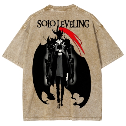 solo leveling Unisex Fit Washed T-Shirt