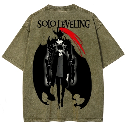 solo leveling Unisex Fit Washed T-Shirt