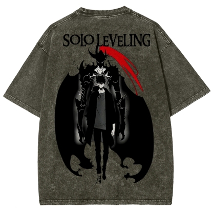 solo leveling Unisex Fit Washed T-Shirt