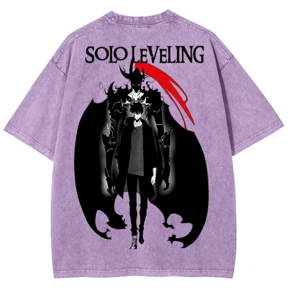 solo leveling Unisex Fit Washed T-Shirt