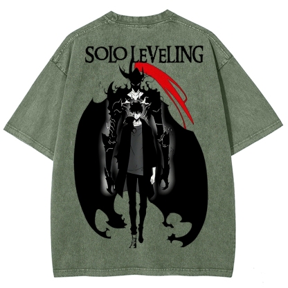 solo leveling Unisex Fit Washed T-Shirt