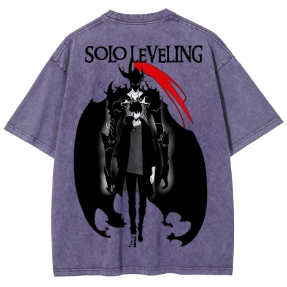 solo leveling Unisex Fit Washed T-Shirt