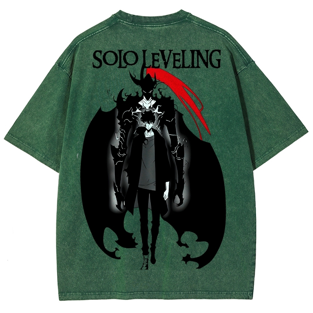 solo leveling Unisex Fit Washed T-Shirt