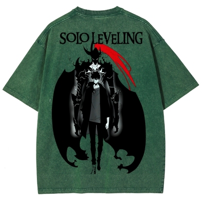solo leveling Unisex Fit Washed T-Shirt