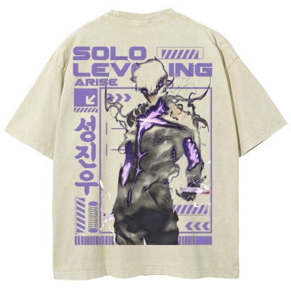 solo leveling Unisex Fit Washed T-Shirt