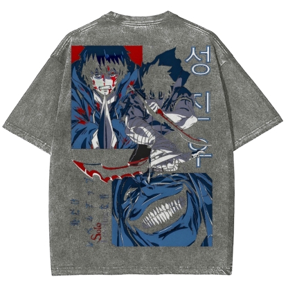 solo leveling Unisex Fit Washed T-Shirt