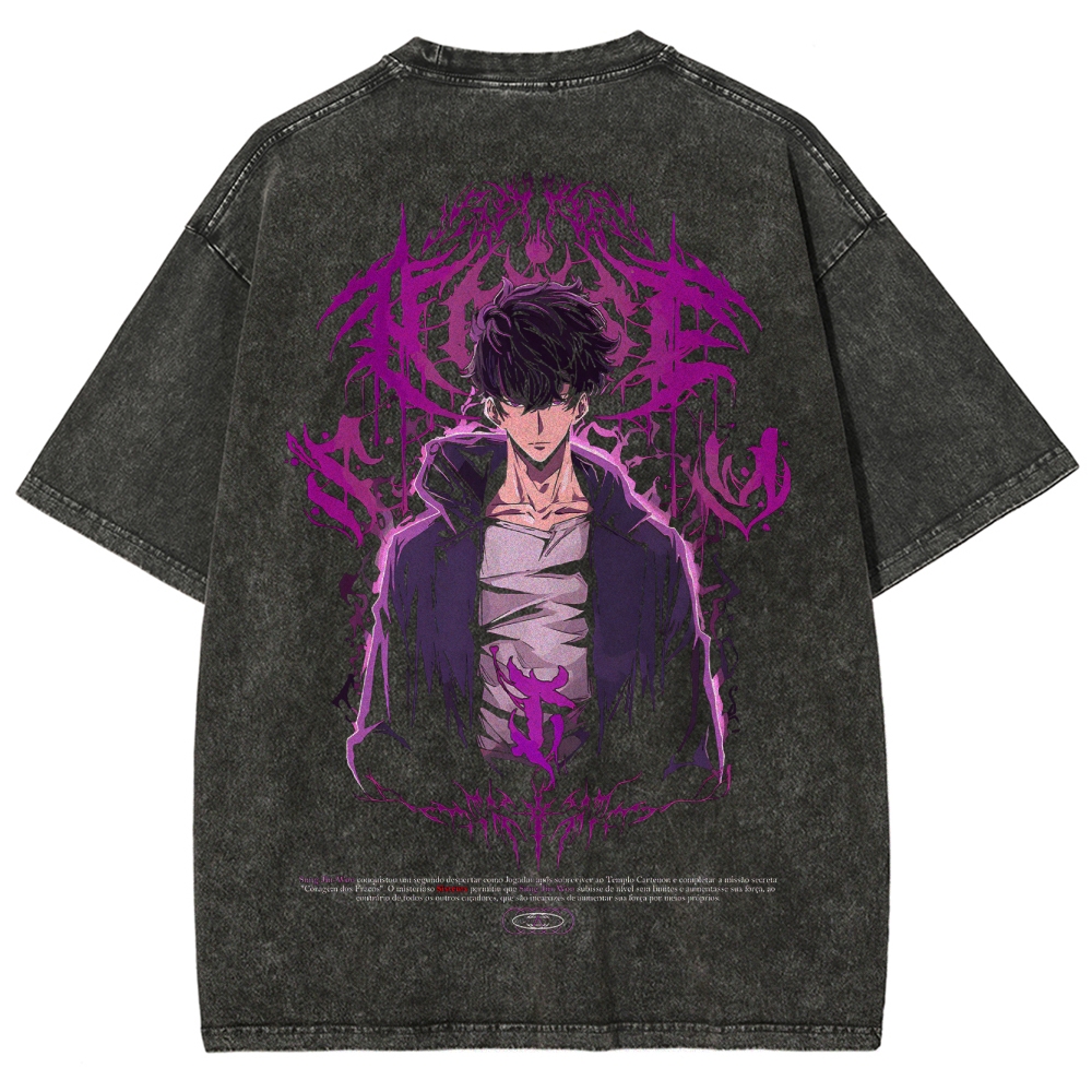 solo leveling Unisex Fit Washed T-Shirt