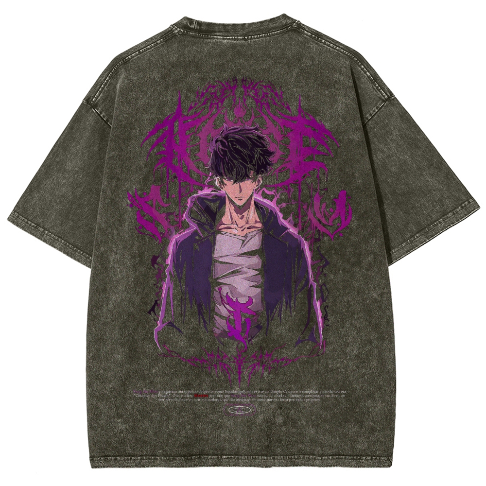 solo leveling Unisex Fit Washed T-Shirt