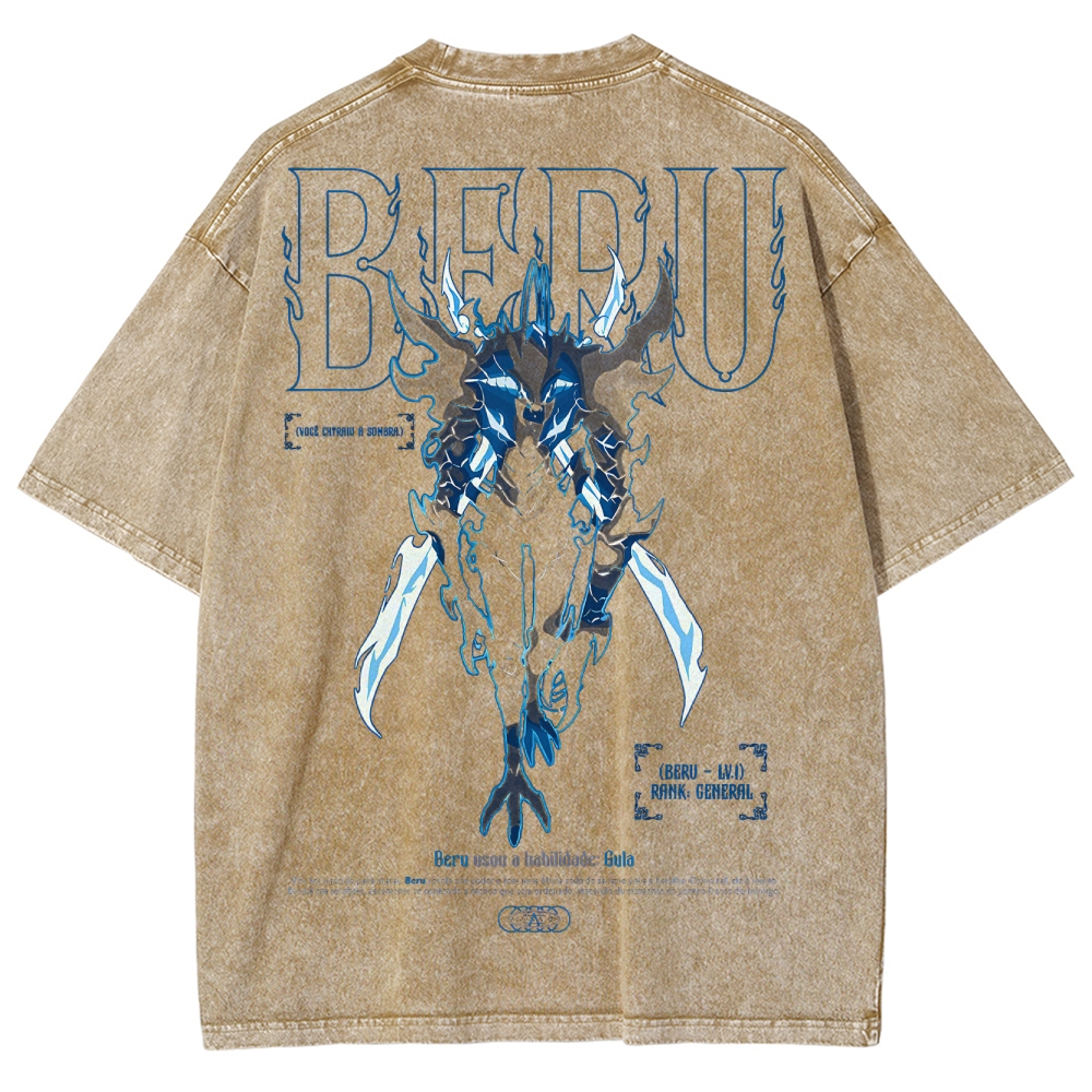 solo leveling Unisex Fit Washed T-Shirt