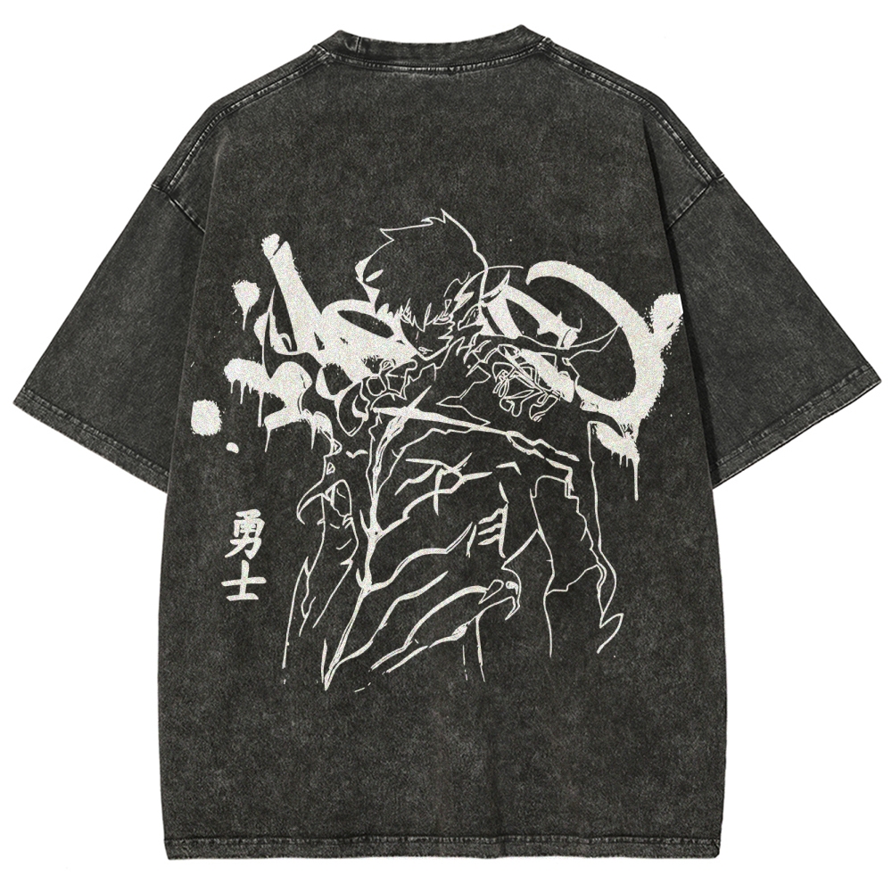 Solo Leveling Unisex Fit Washed T-Shirt