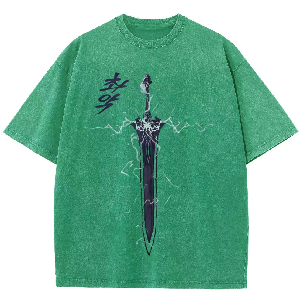 Solo Leveling Unisex Fit Washed T-Shirt