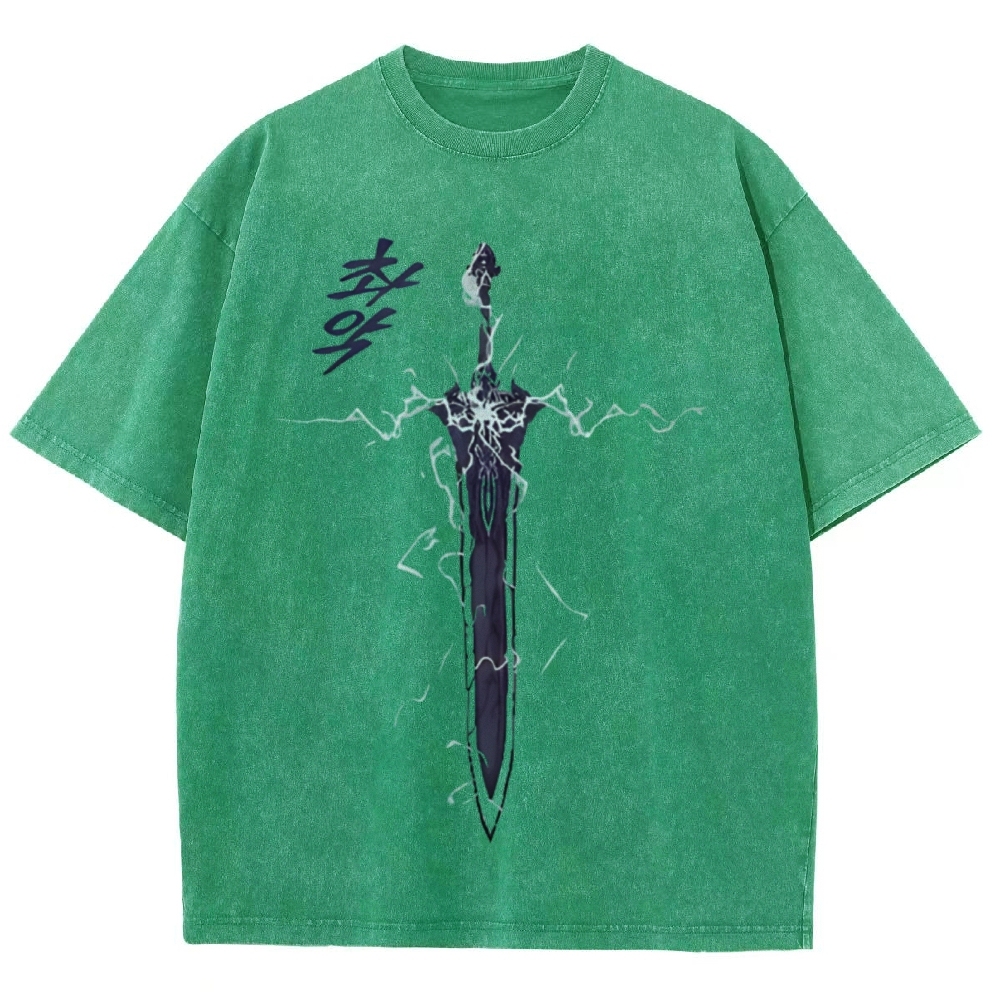 Solo Leveling Unisex Fit Washed T-Shirt