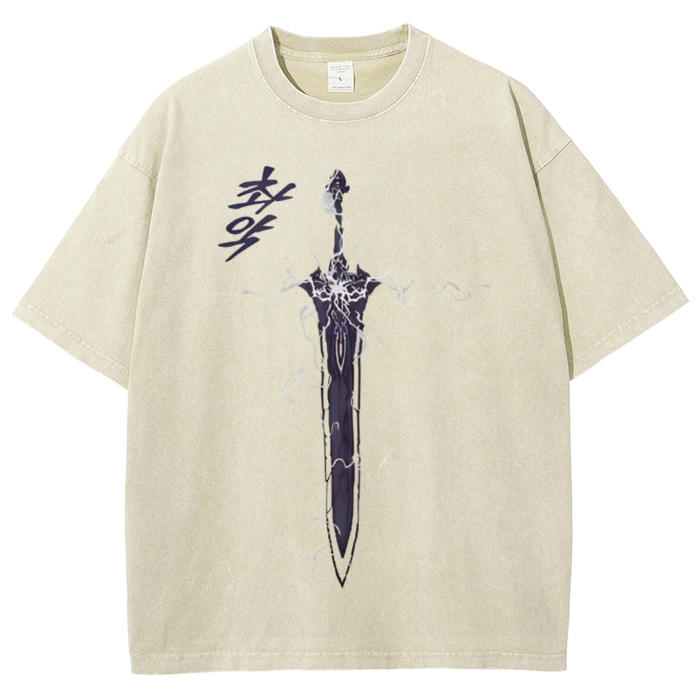 Solo Leveling Unisex Fit Washed T-Shirt