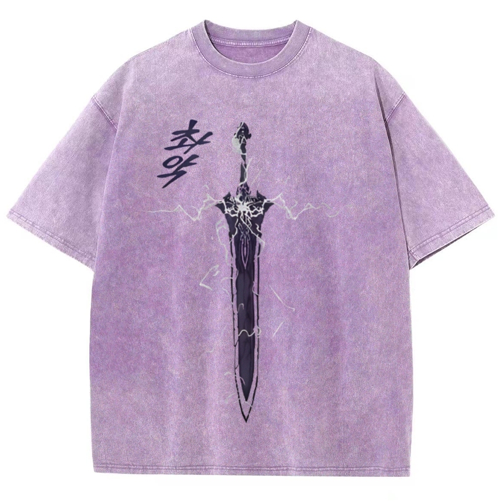 Solo Leveling Unisex Fit Washed T-Shirt