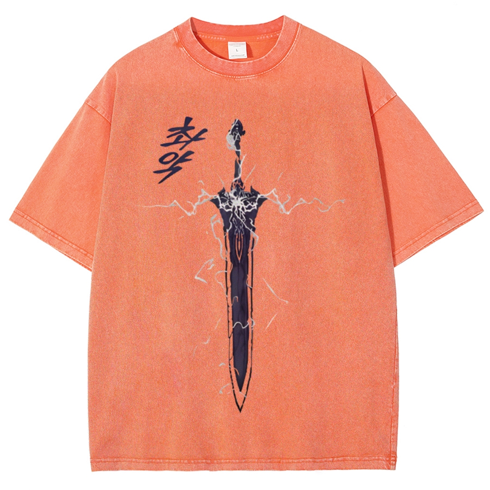 Solo Leveling Unisex Fit Washed T-Shirt